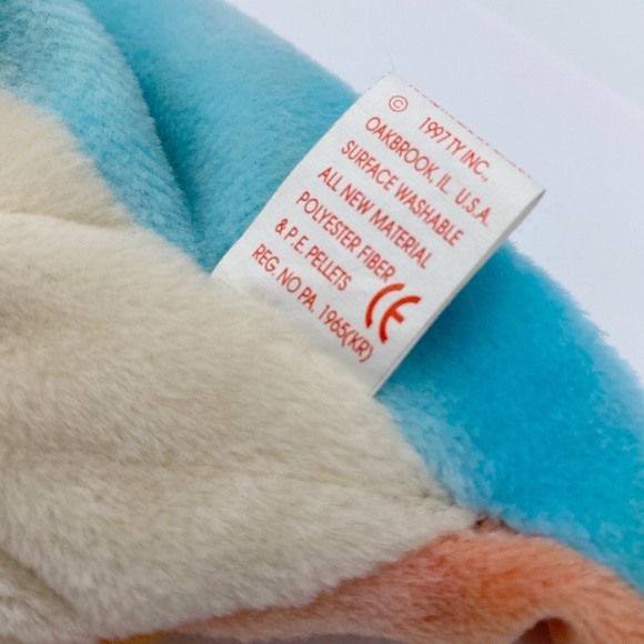 Ty Beanie Baby "Iggy" The Iguana Tie Dye 1997 - Picture 9 of 12